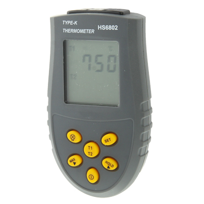 Handheld Digital Contact Thermometer with Dual-channel - Click Image to Close